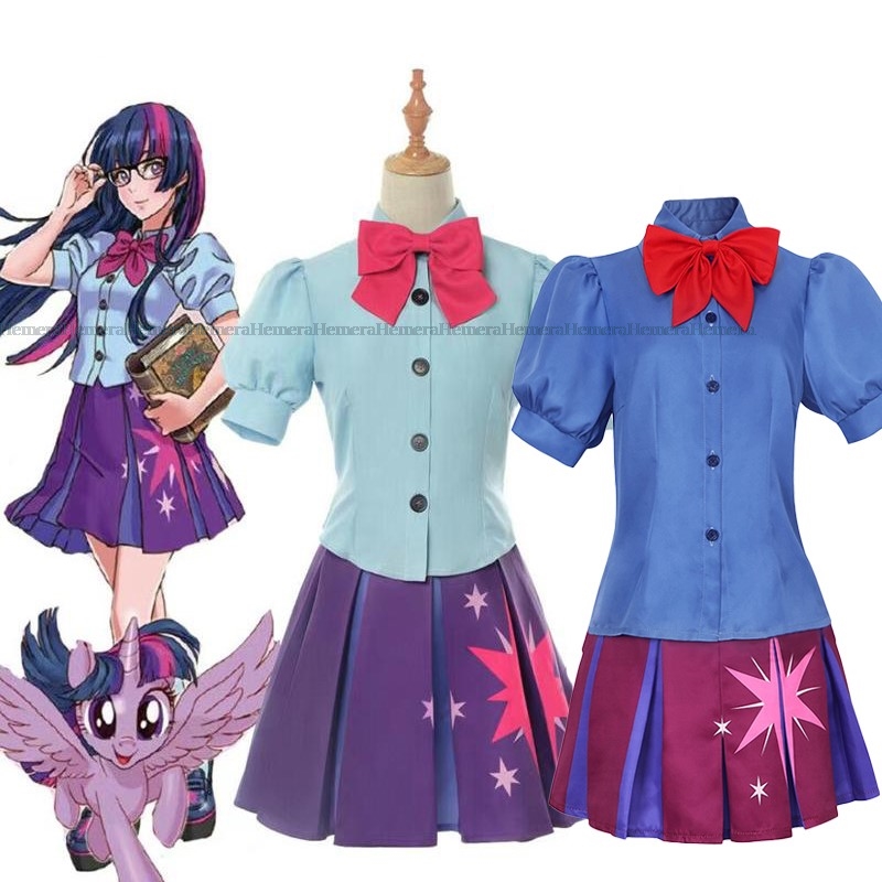 Anime Cosplay Little Girl - Anime Little Pony Twilight Sparkle przebranie