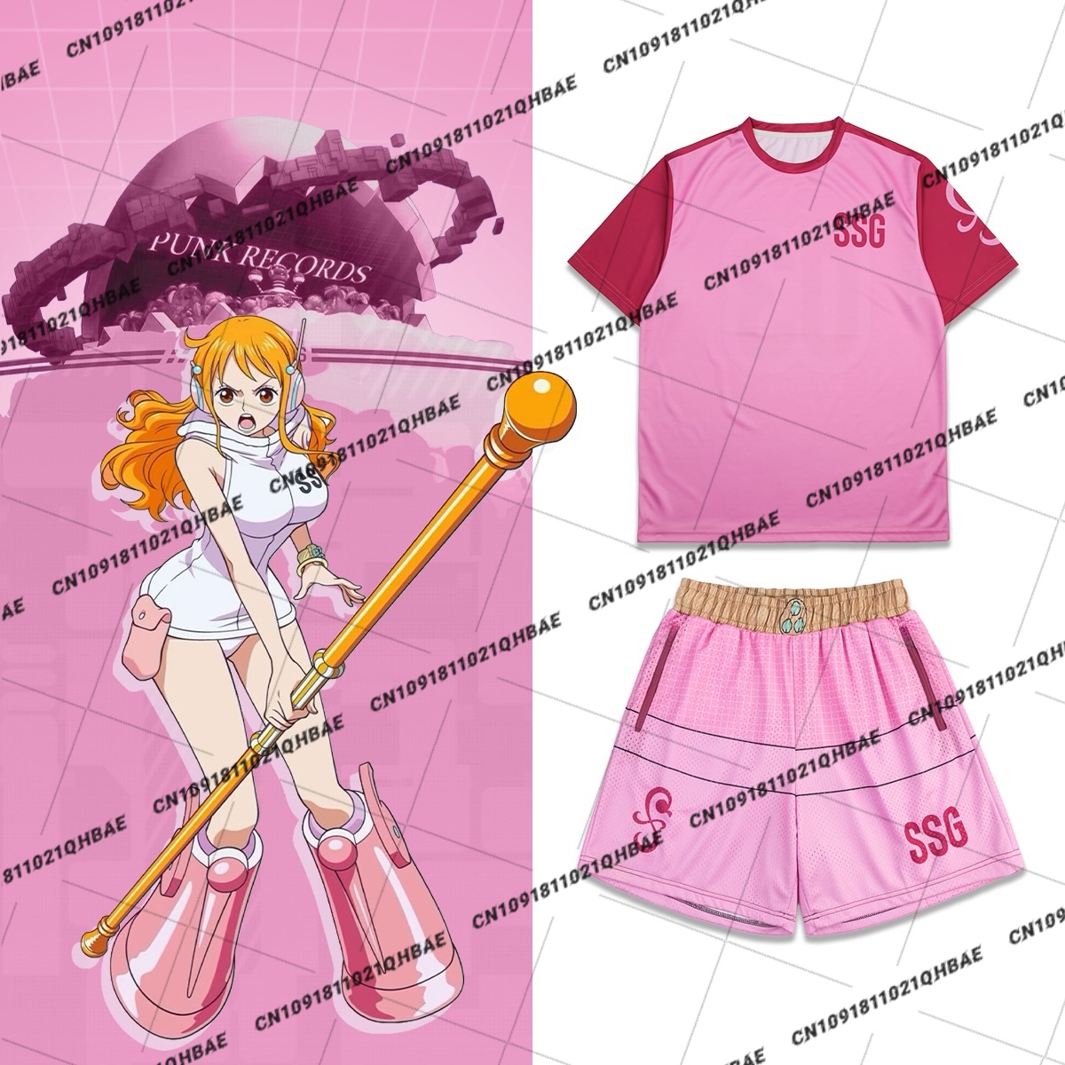 Anime Cosplay Anime - Zestaw dla fanów anime Nami z