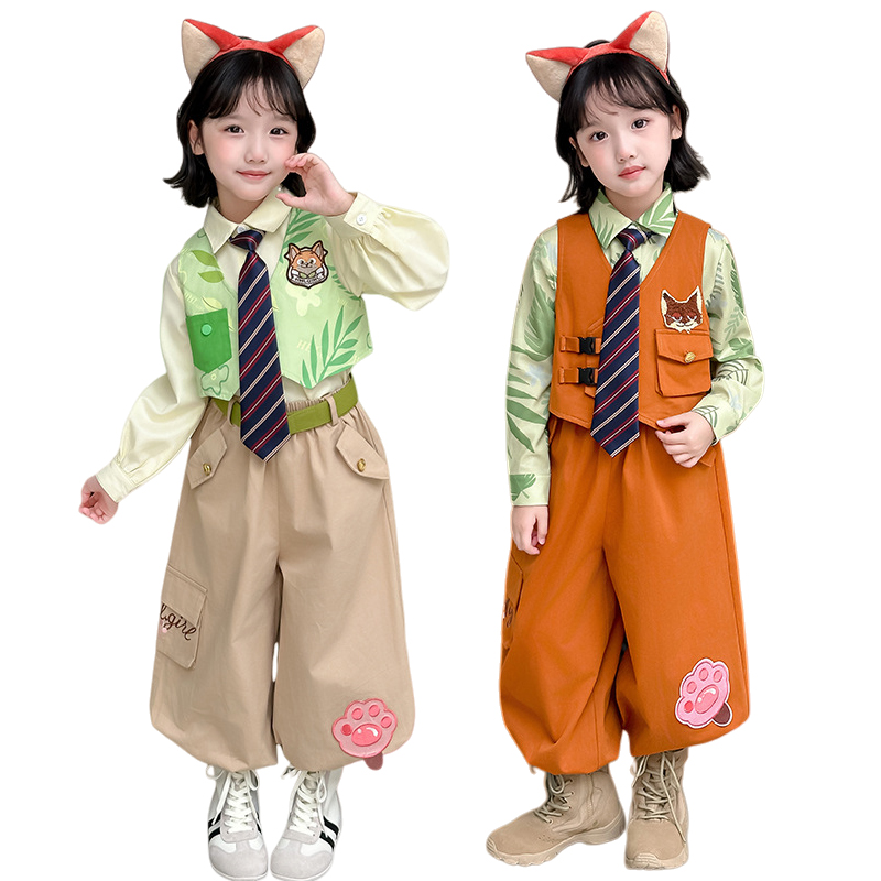 Anime Cosplay Little Girl - Zootopia 2 Lis Nick Kostiumy Cosplay