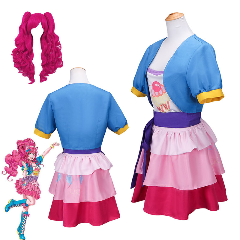 Anime Cosplay Little Girl - Anime Little Pony Pinkie Pie Kostium