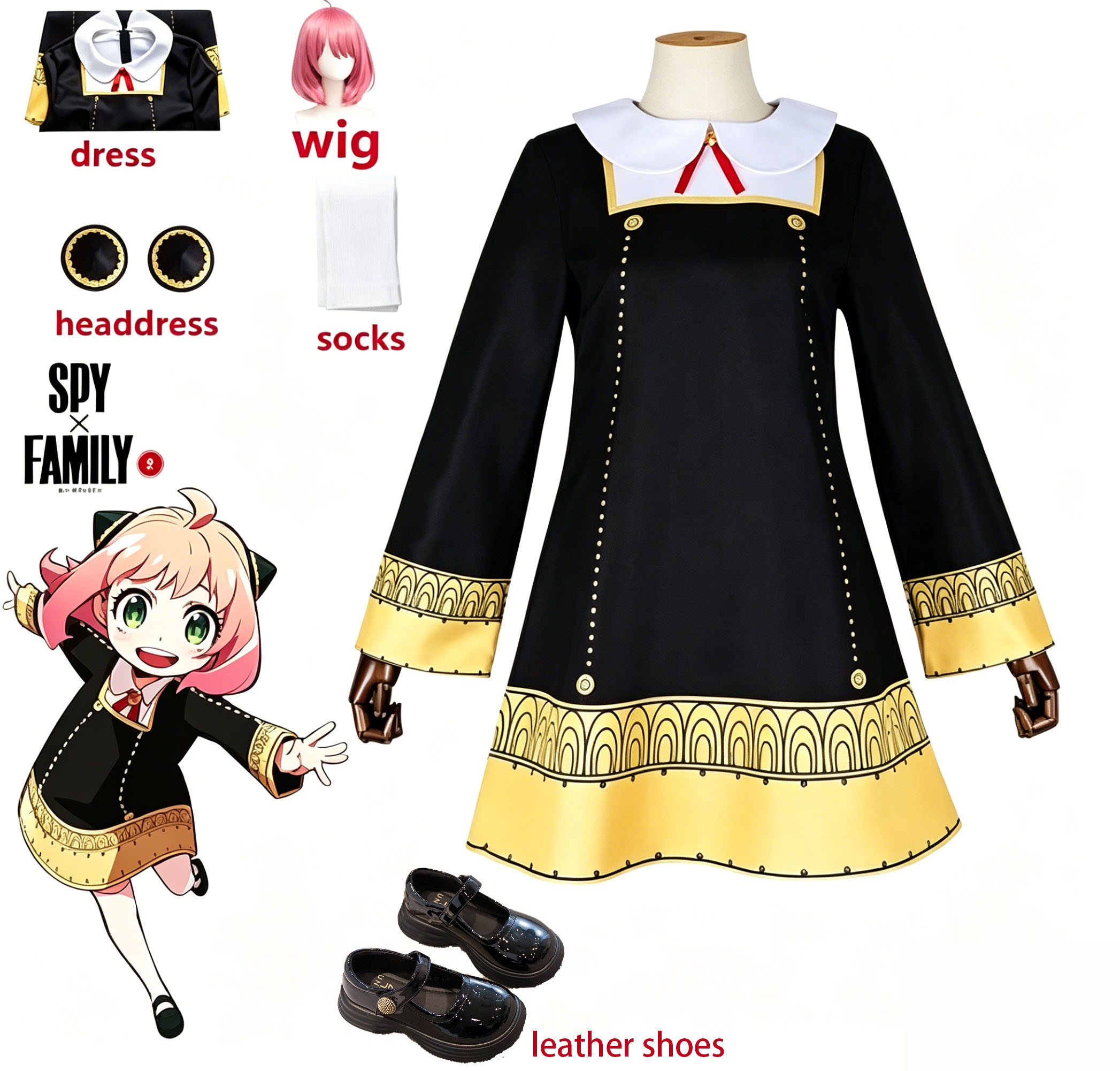 Spy Family Outfit - Kostium Cosplay Anya Forger Spy X