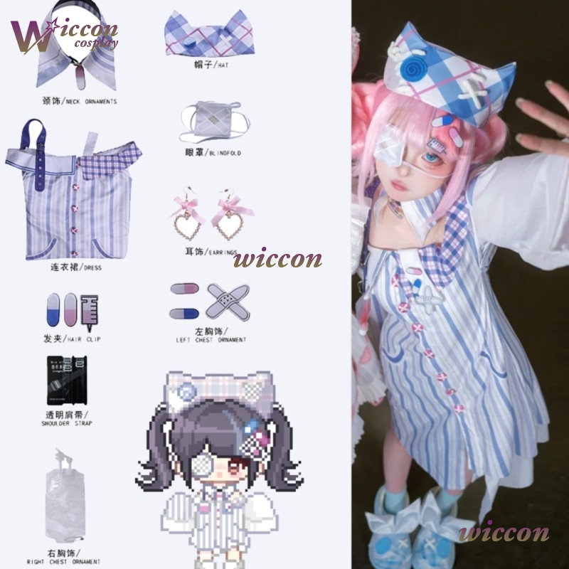 Opaska na oko Jirai Kei Infini – Anime Cosplay Outfit Ideas recenzja i cena