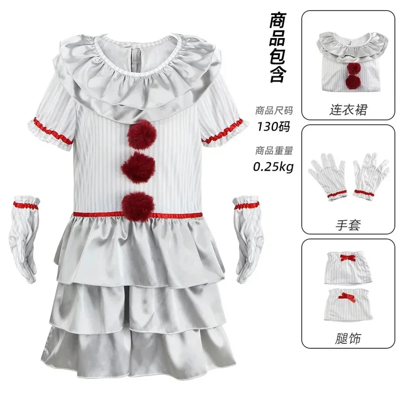 ABC123Halloween Pennywise Małe – Anime Cosplay Little Girl recenzja i cena